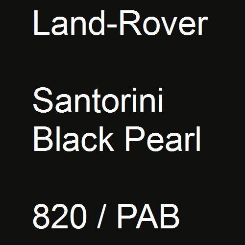 Land-Rover, Santorini Black Pearl, 820 / PAB.